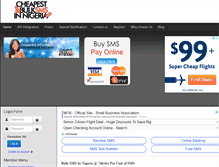 Tablet Screenshot of cheapestbulksmsinnigeria.com